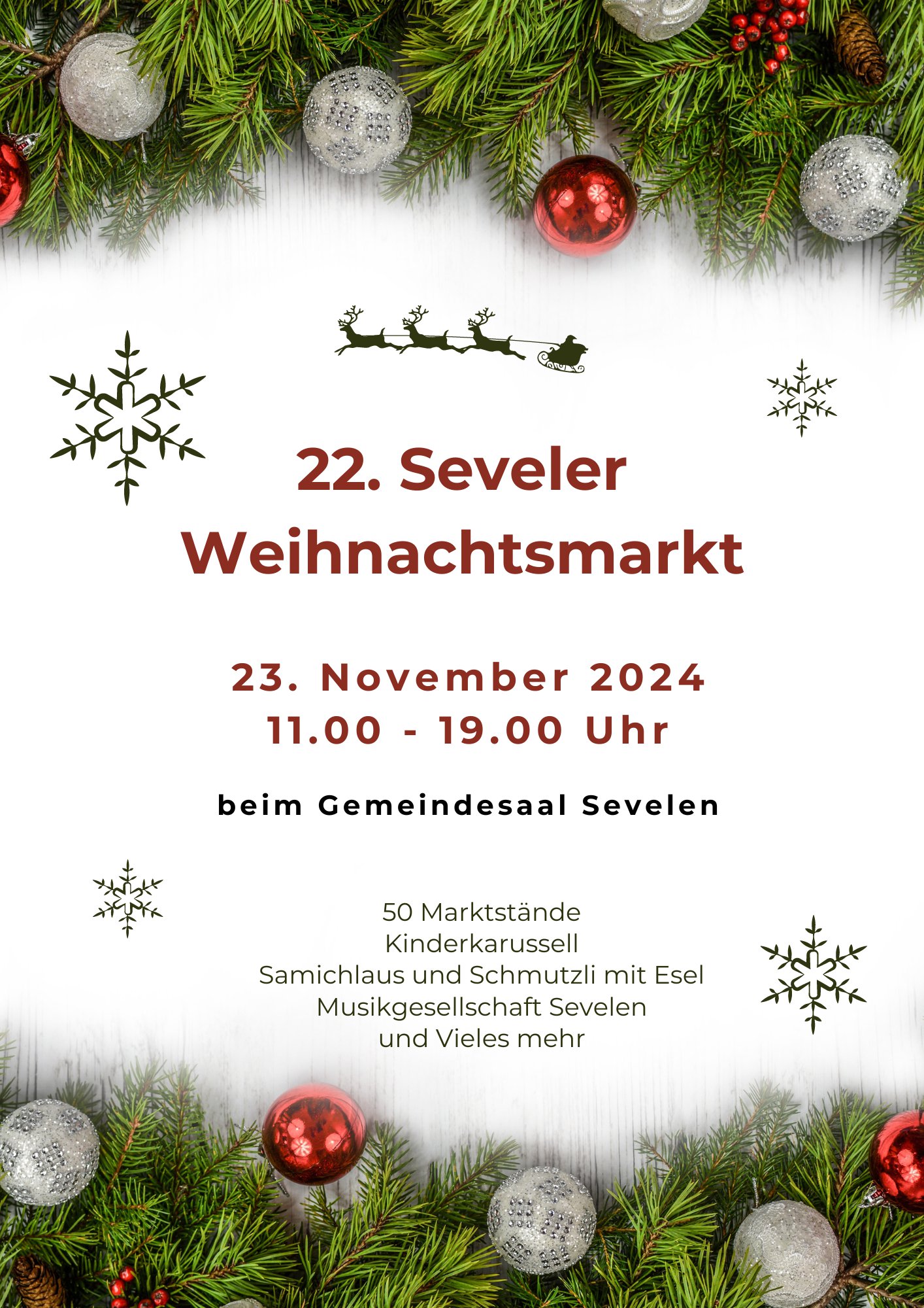 Flyer Weihnachtsmarkt 2024